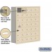 Salsbury Cell Phone Storage Locker - with Front Access Panel - 7 Door High Unit (8 Inch Deep Compartments) - 35 A Doors (34 usable) - Sandstone - Recessed Mounted - Master Keyed Locks  19178-35SRK